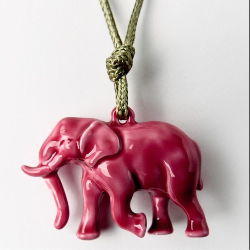 ELEPHANT CORD NECKLACE - Picture 4 of 4